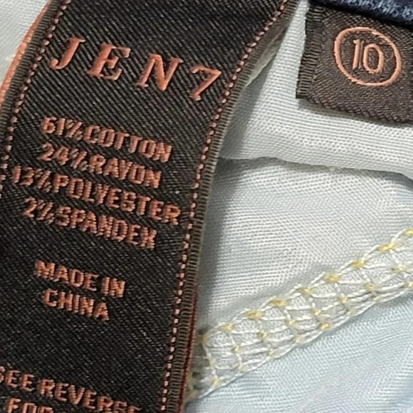 Jen7 Womens 10 Stretch Skinny Jeans Dark Wash‎ High Rise Casual Denim Daily - Picture 6 of 6